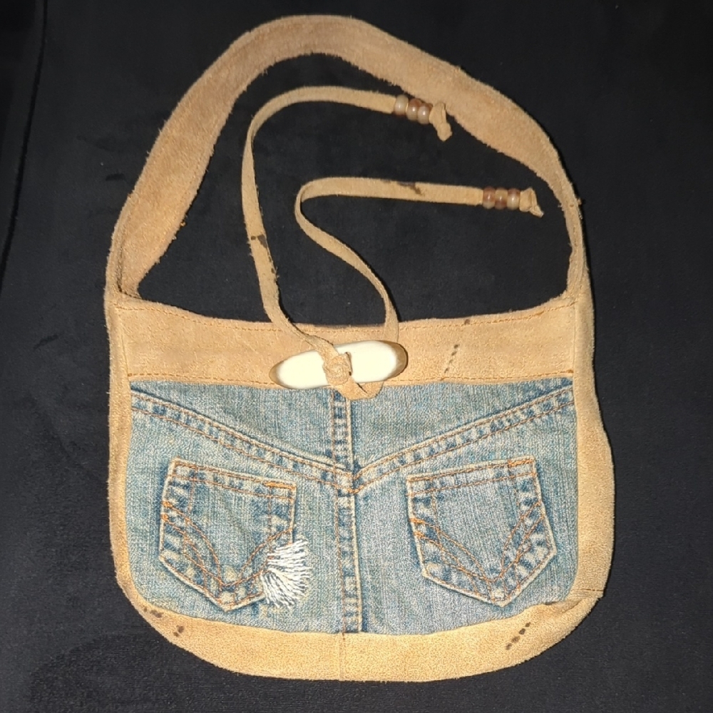 Dolce & Gabbana Tan and Blue Shoulder Bag
